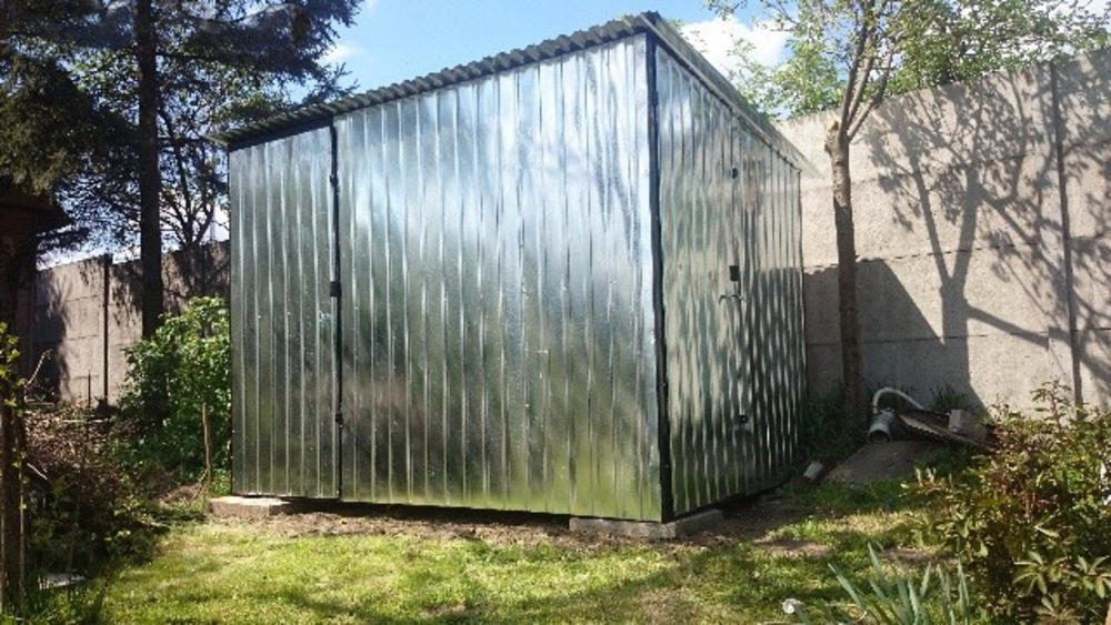 Zahradní domek 3×2 - stříbrný
