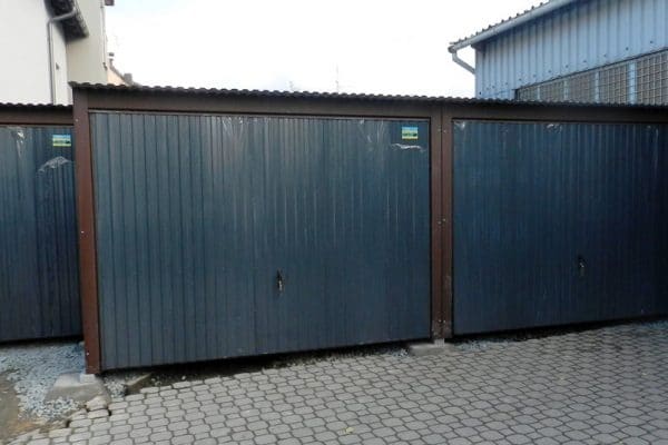 Plechová montovaná garáž 6×6 - šedá