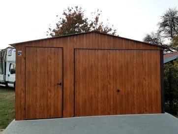 Plechová garáž 5x5 – Zlatý dub