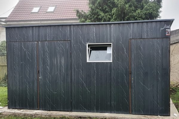 Zahradní domek 4,8×3 m – grafit tmavý